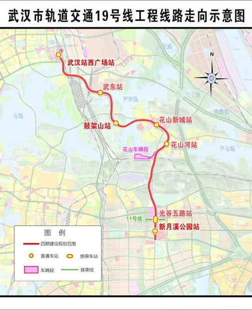 地铁19号线最新线路图