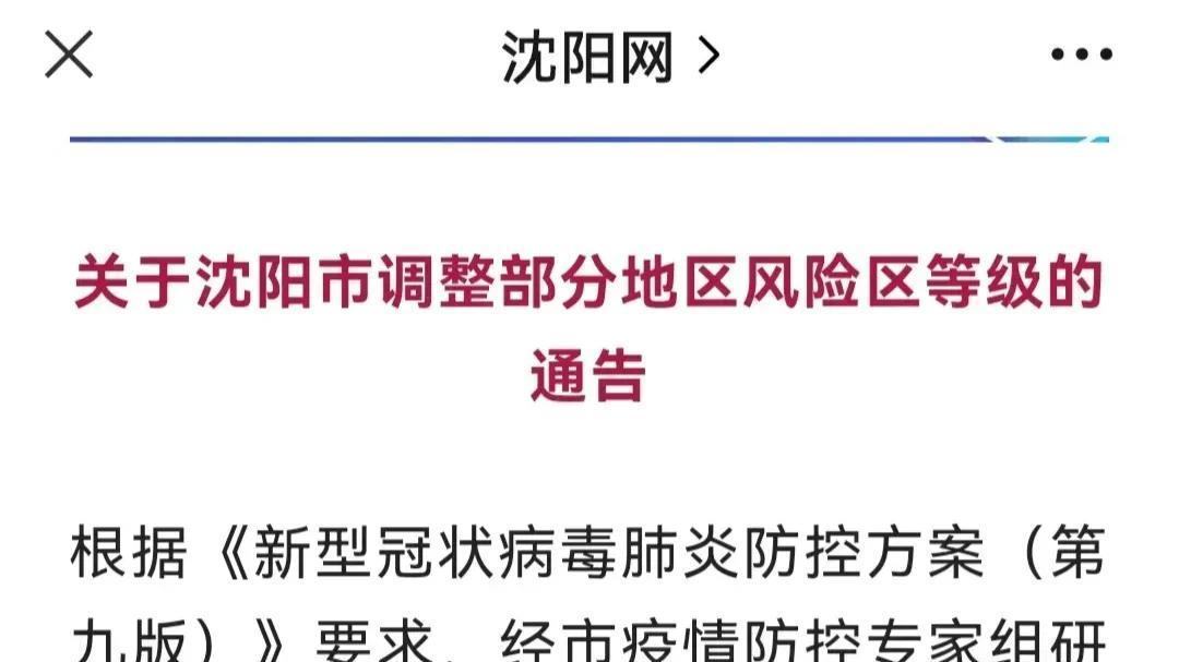 沈阳疫情最新更新，最新动态与消息汇总