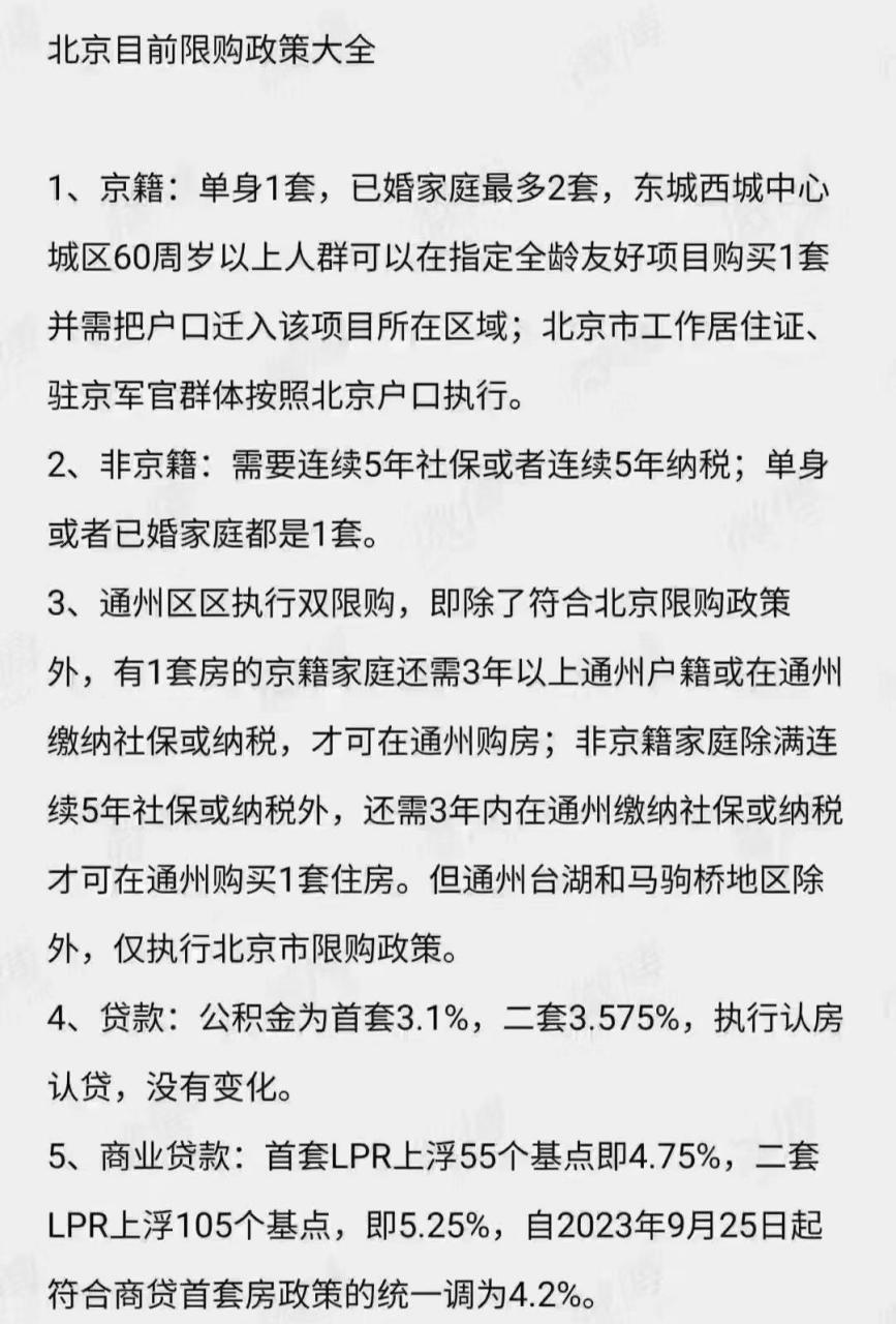 外地人在北京购房资格最新政策解读与指南