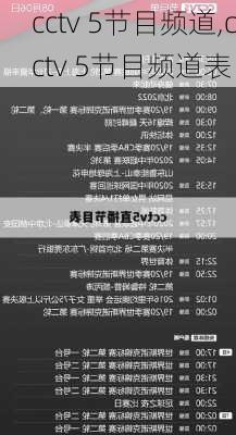 中央电视台五频道节目表揭秘，巷弄深处的惊喜探索